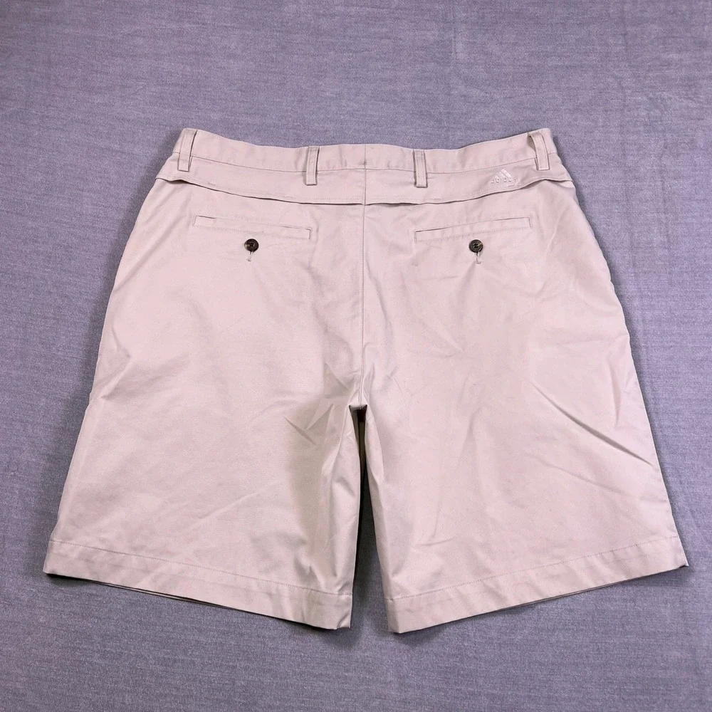 Adidas‎ ClimaCool Stretch Mid Rise Golf Shorts Mens 38 Khaki Tan AE7002